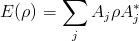 Choi-Kraus representation