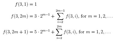 Recurrence relations