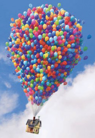 Up's balloon house Up's balloon house