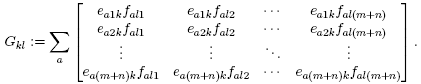 G_{kl} G_{kl}